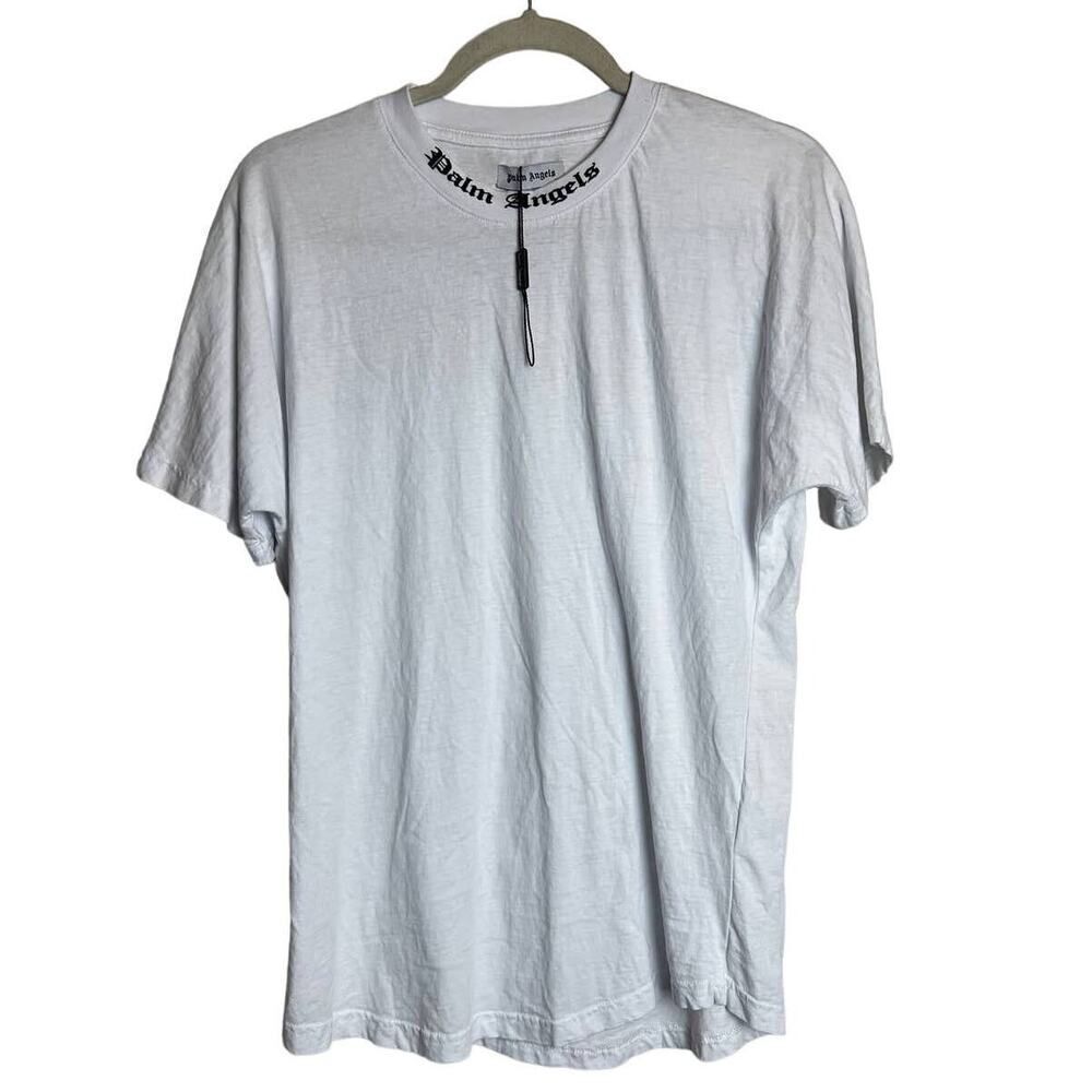 NWOT Palm Angels White Mock Neck T-Shirt Women's Sz. XL